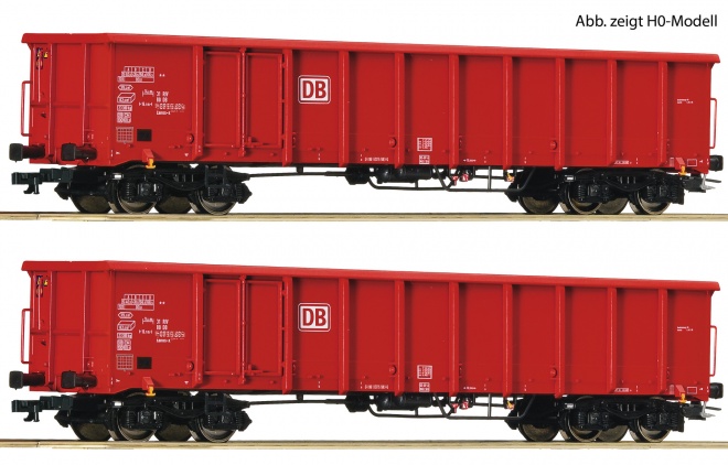 Set of 2 gondola cars type Eanos<br /><a href='images/pictures/Roco/Roco-37645.jpg' target='_blank'>Full size image</a>